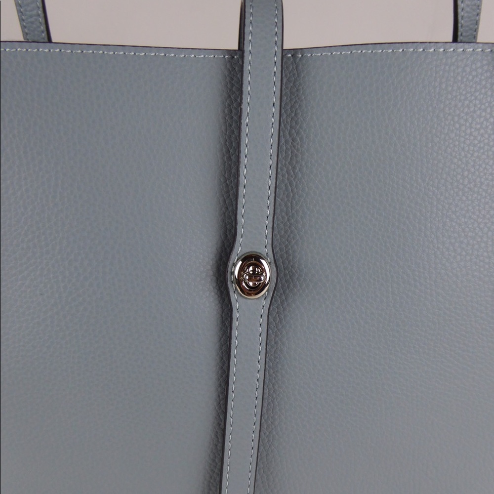 Coach Polished Pebbled Leather Market Tote Bag NWT - Picture 3 of 9